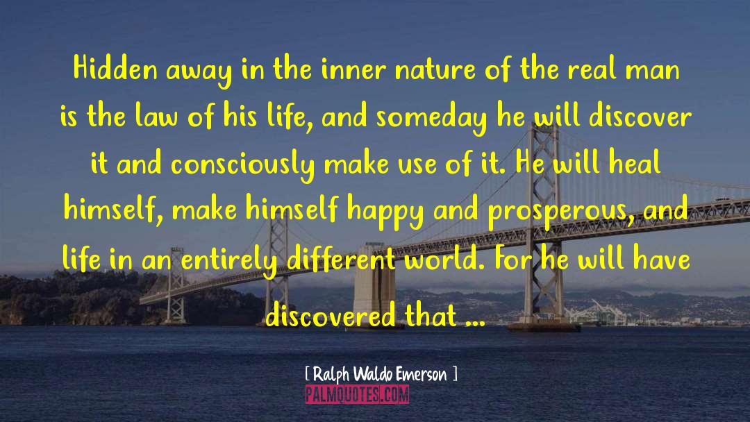 Prosperous Life quotes by Ralph Waldo Emerson