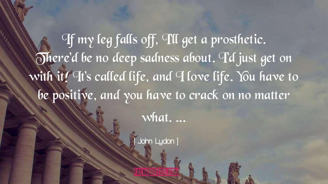 Prosthetics quotes by John Lydon