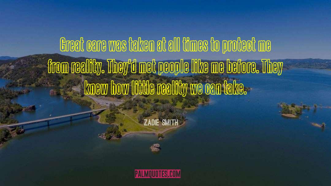Protect Me quotes by Zadie Smith