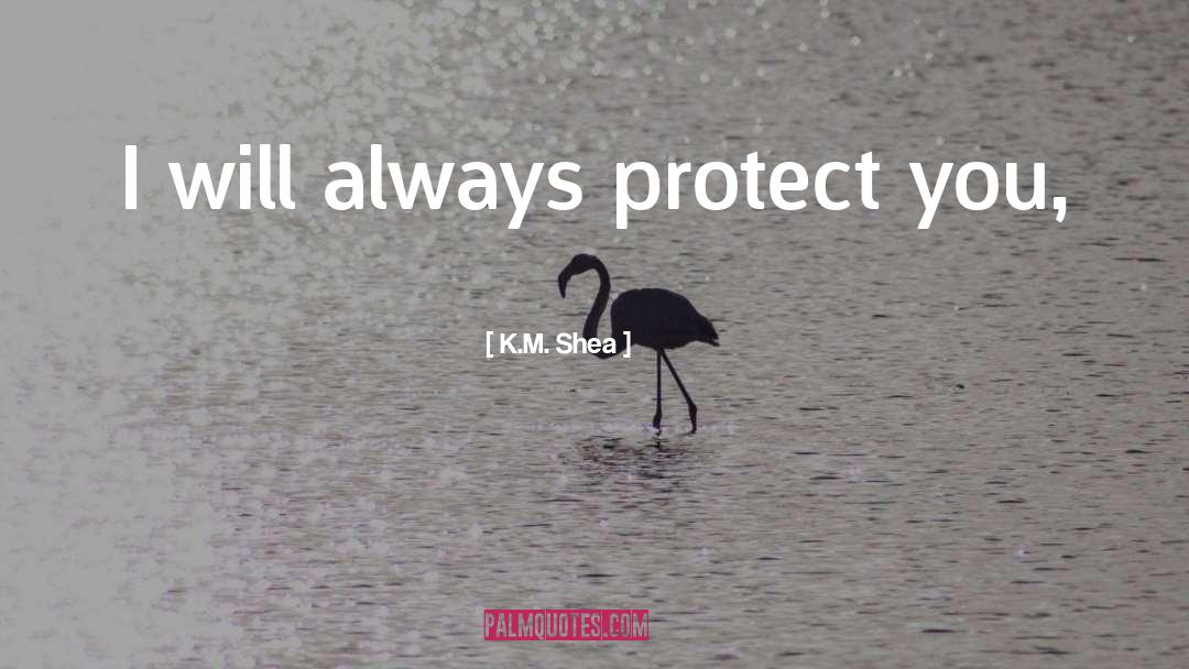 Protect quotes by K.M. Shea