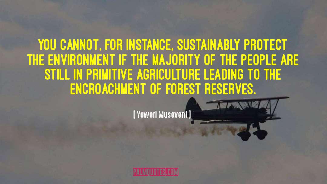 Protect The Environment quotes by Yoweri Museveni