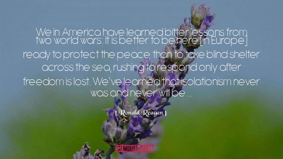 Protect The Peace quotes by Ronald Reagan