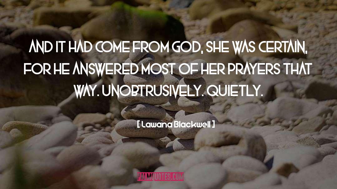 Protection From God quotes by Lawana Blackwell