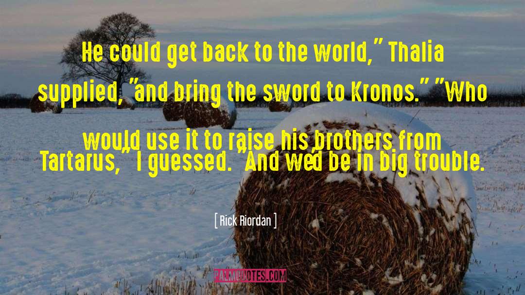 Protective Big Brothers quotes by Rick Riordan