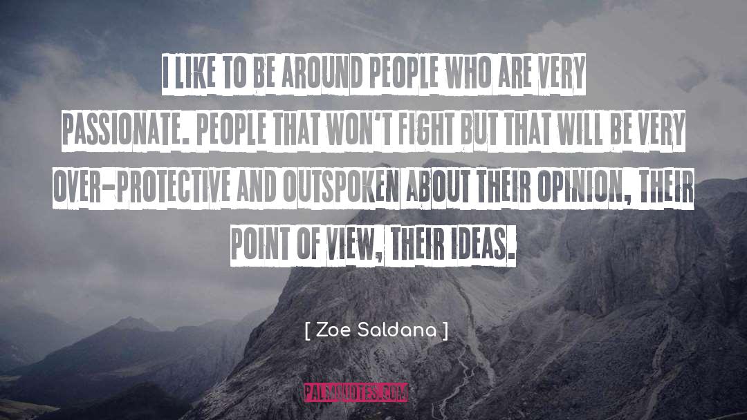 Protective quotes by Zoe Saldana