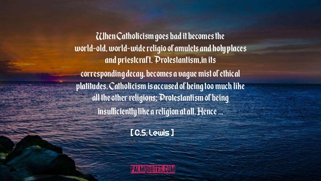 Protestantism quotes by C.S. Lewis