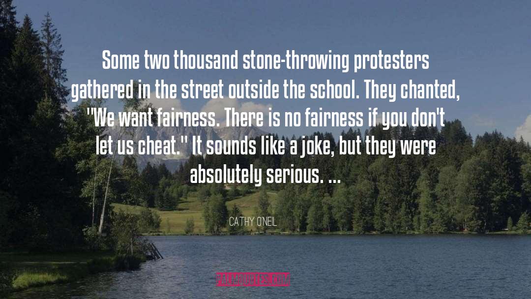 Protesters quotes by Cathy O'Neil