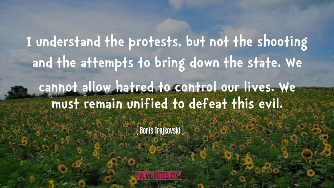 Protests quotes by Boris Trajkovski