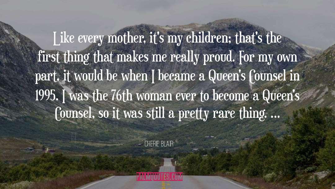 Proud Father quotes by Cherie Blair