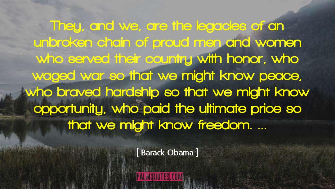 Proud Frontliner quotes by Barack Obama