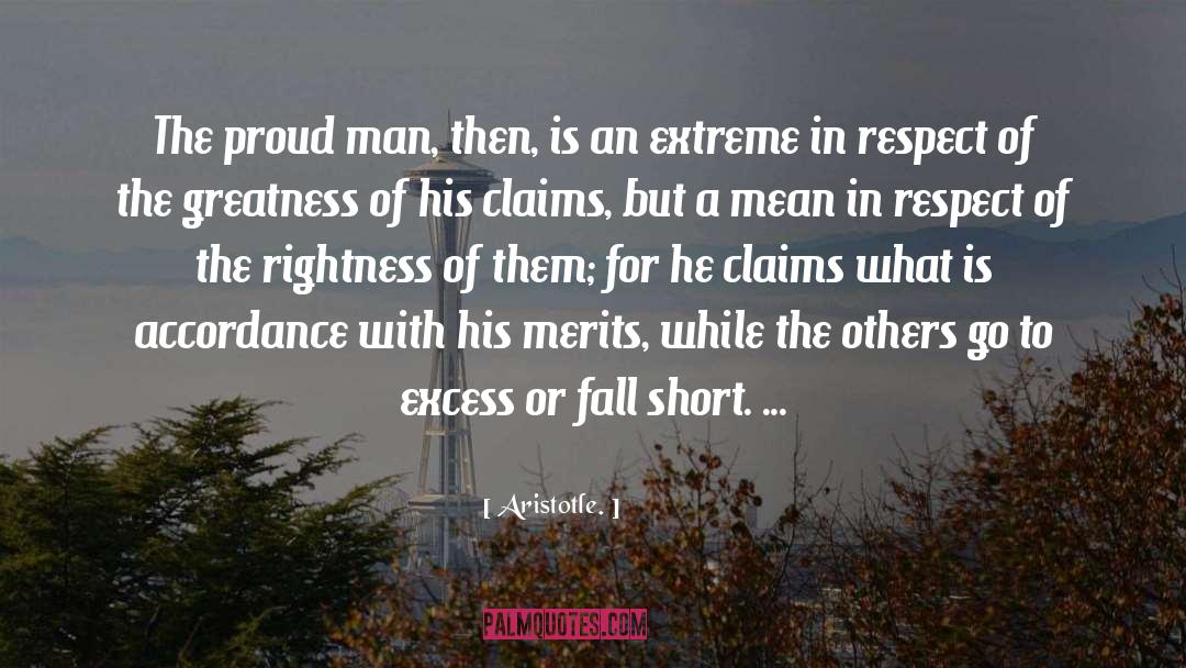 Proud Man quotes by Aristotle.