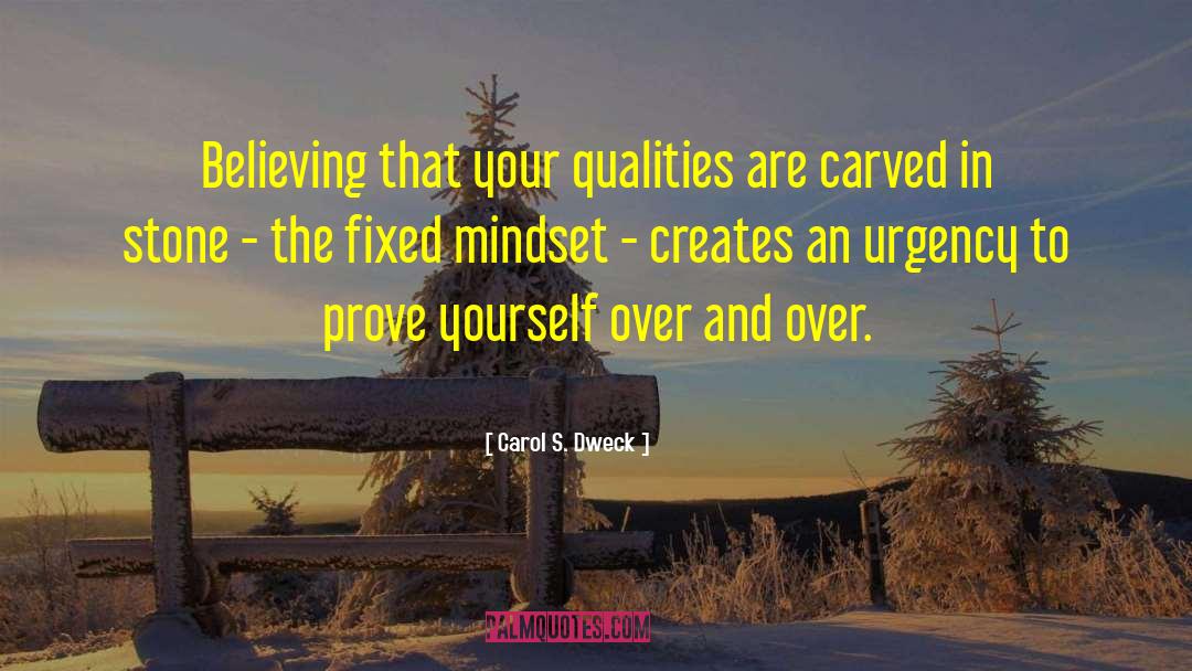 Prove Yourself quotes by Carol S. Dweck