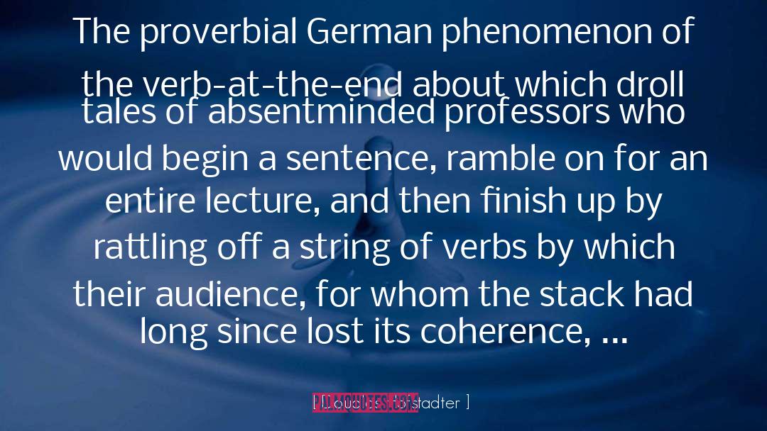 Proverbial quotes by Douglas Hofstadter