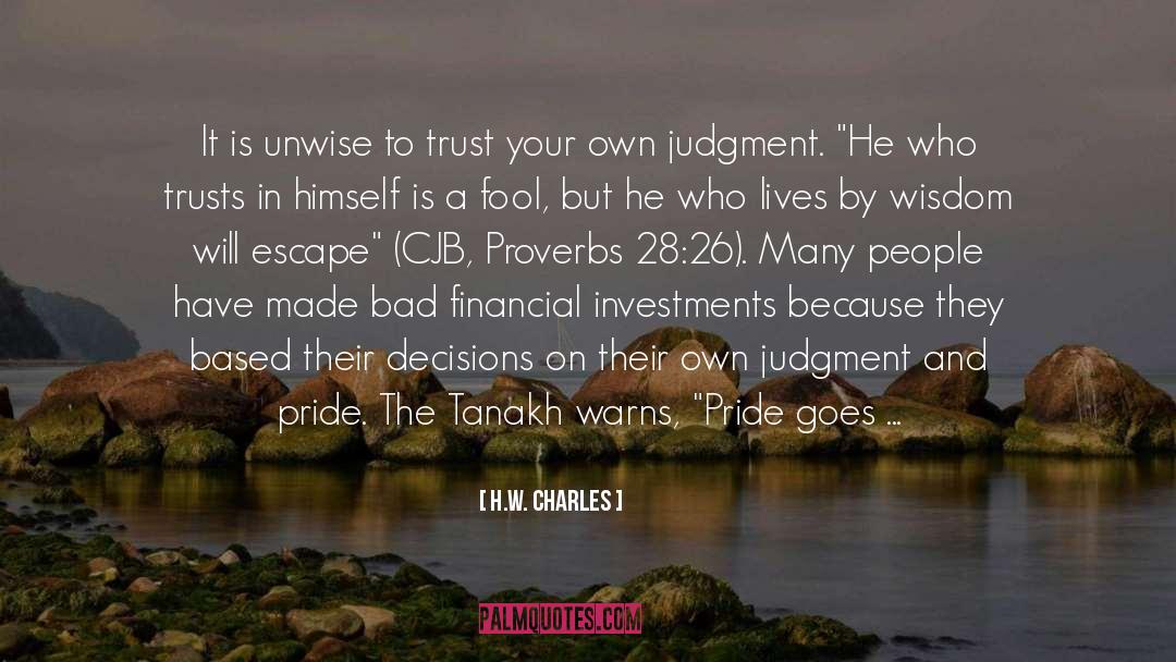 Proverbs 18 quotes by H.W. Charles