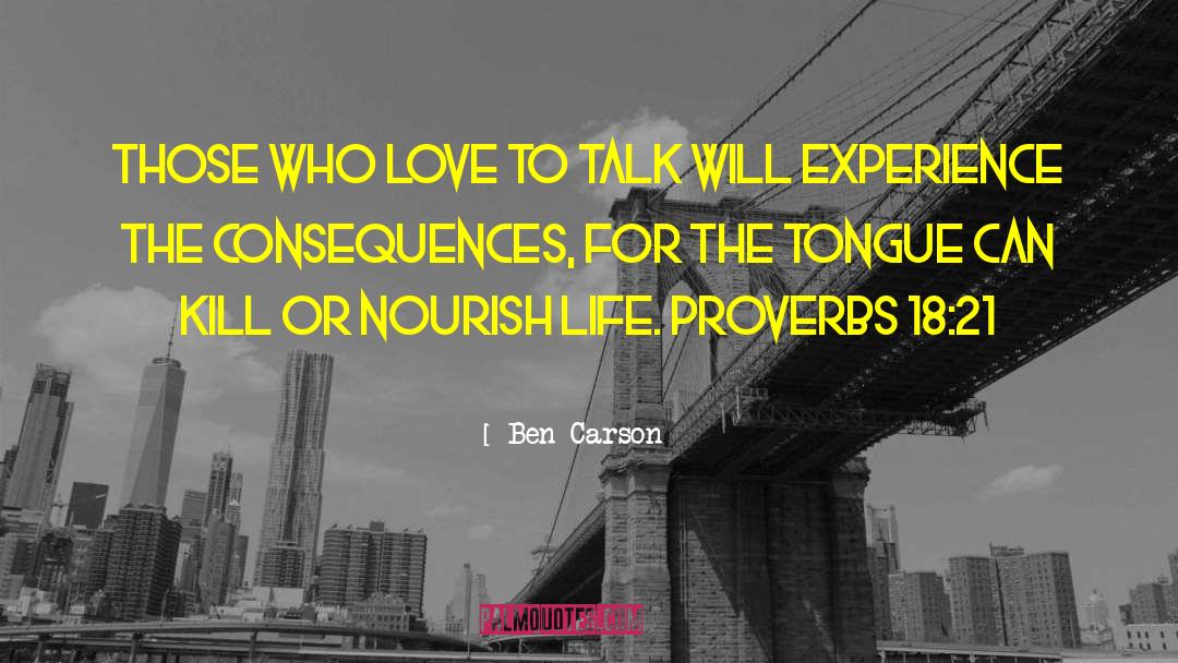 Proverbs 18 quotes by Ben Carson