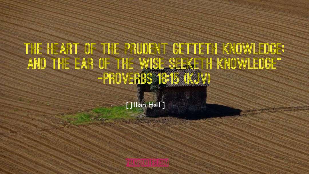 Proverbs 18 quotes by Jillian Hall