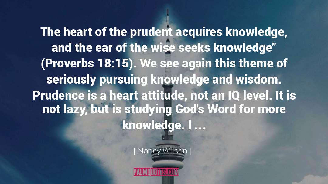 Proverbs 18 quotes by Nancy Wilson