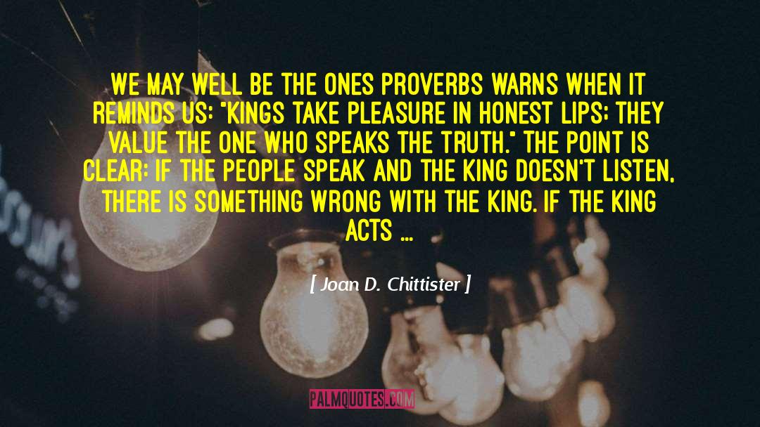 Proverbs quotes by Joan D. Chittister