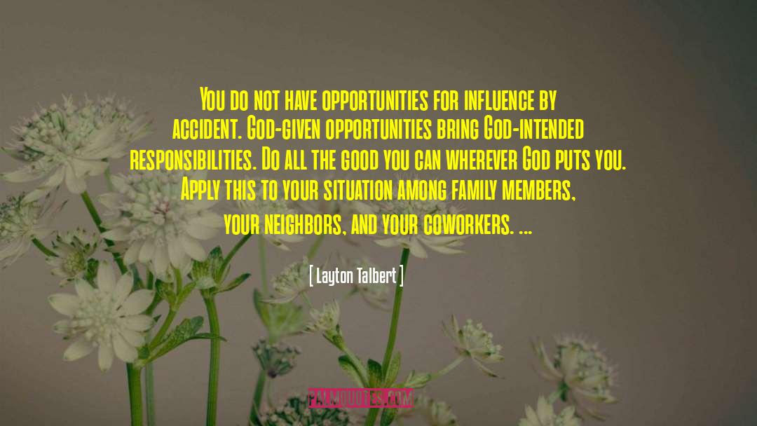 Providence Of God quotes by Layton Talbert