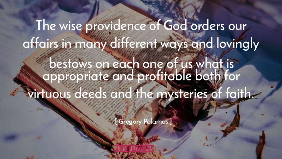 Providence Of God quotes by Gregory Palamas