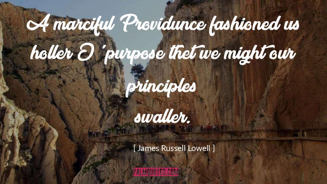Providunce quotes by James Russell Lowell