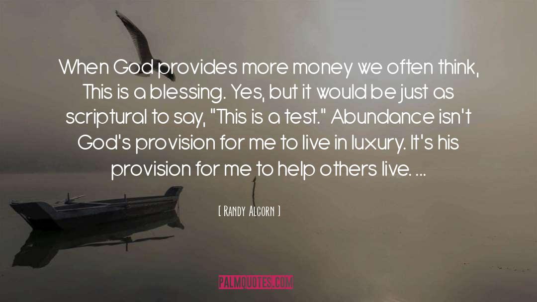 Provision quotes by Randy Alcorn