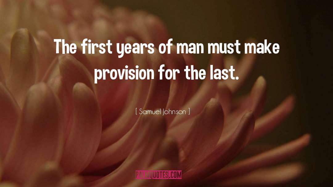 Provision quotes by Samuel Johnson