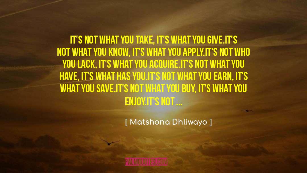 Provisional Value quotes by Matshona Dhliwayo