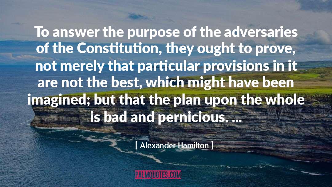 Provisions quotes by Alexander Hamilton