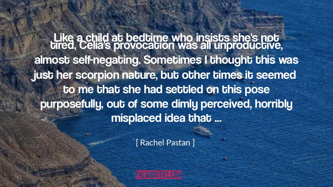 Provocation quotes by Rachel Pastan