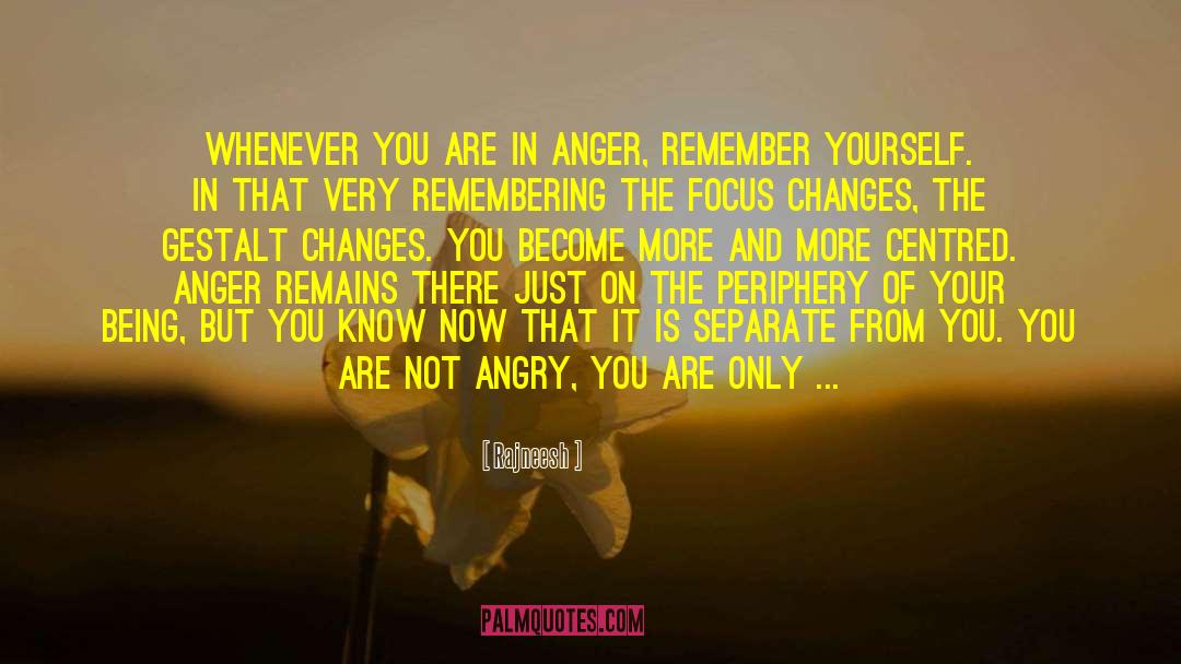 Provocation To Anger quotes by Rajneesh