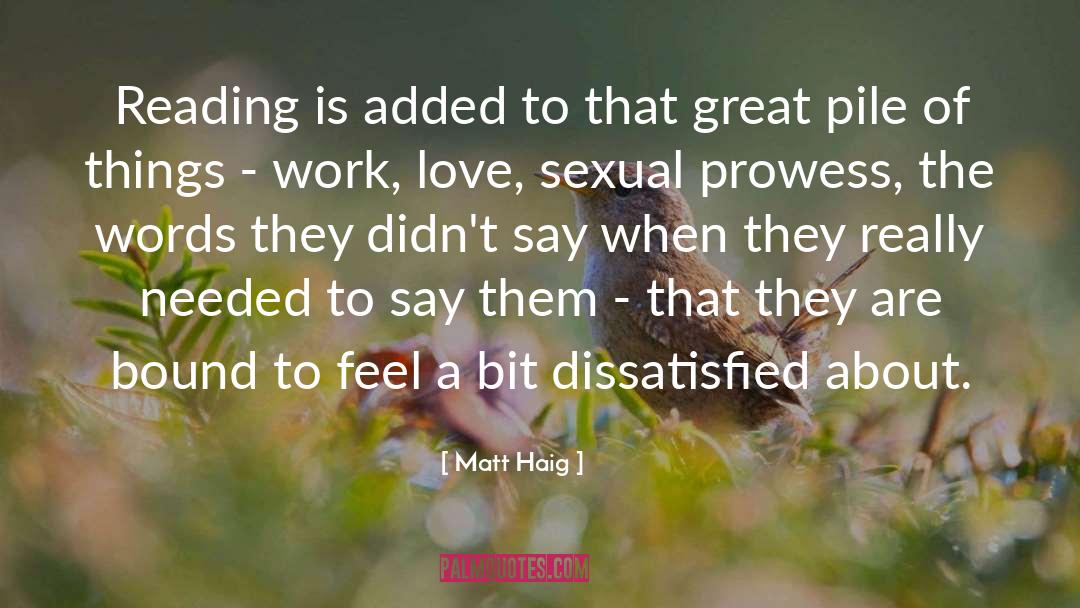 Prowess quotes by Matt Haig