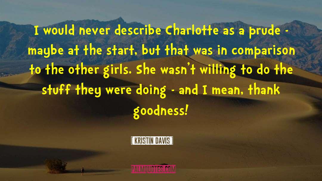 Prude quotes by Kristin Davis