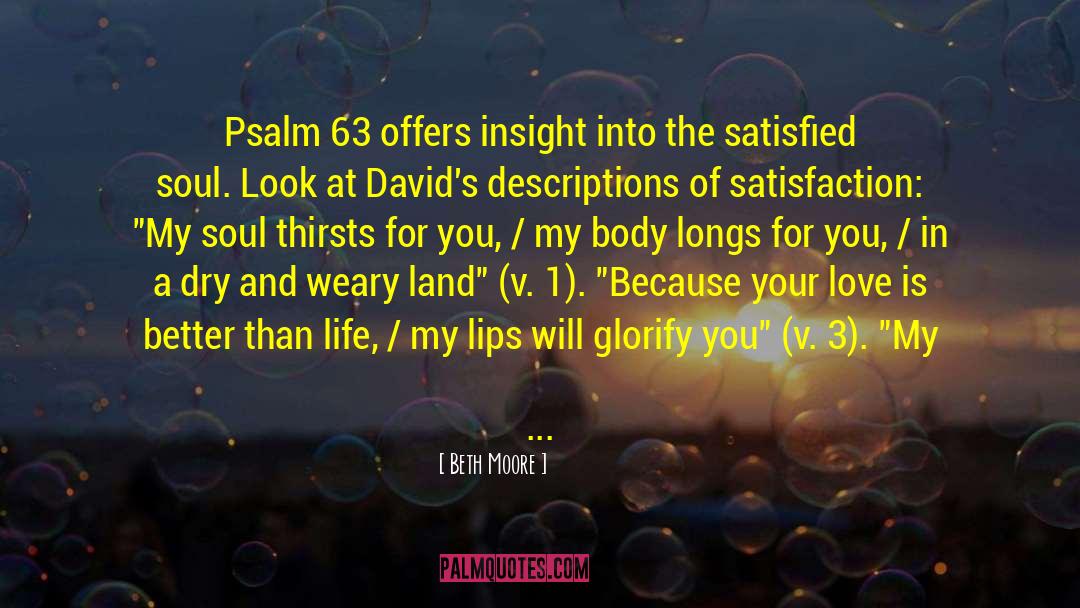 Psalm quotes by Beth Moore