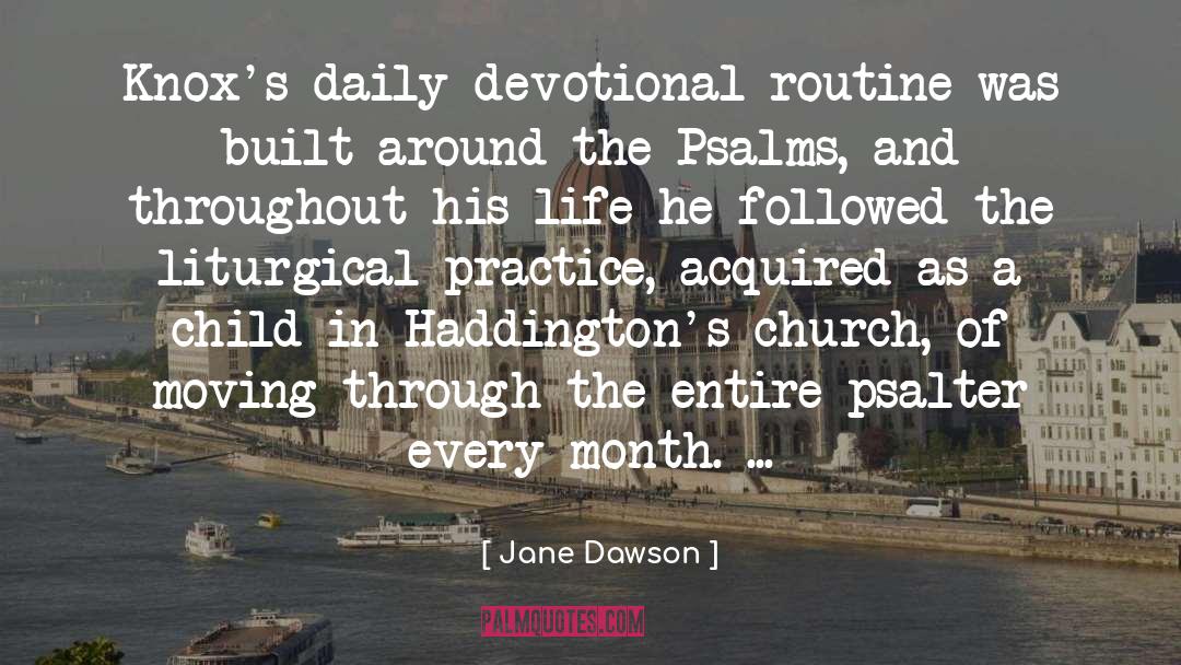 Psalms quotes by Jane Dawson