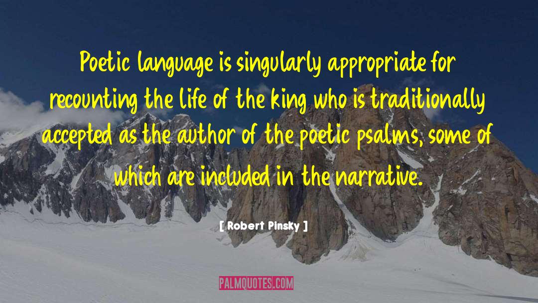 Psalms quotes by Robert Pinsky