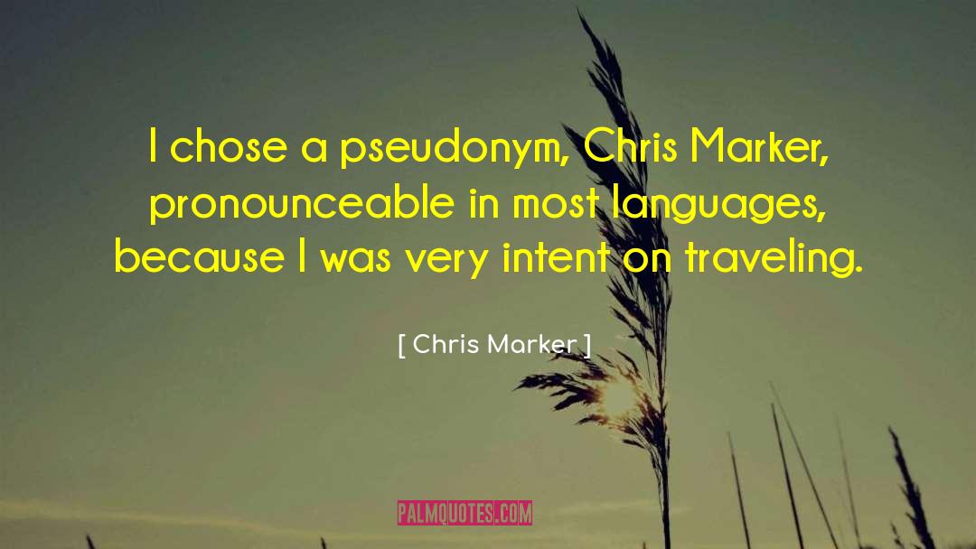 Pseudonym quotes by Chris Marker