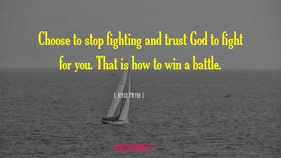 Psychic Battle quotes by Joyce Meyer