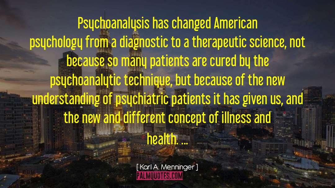 Psychoanalysis quotes by Karl A. Menninger