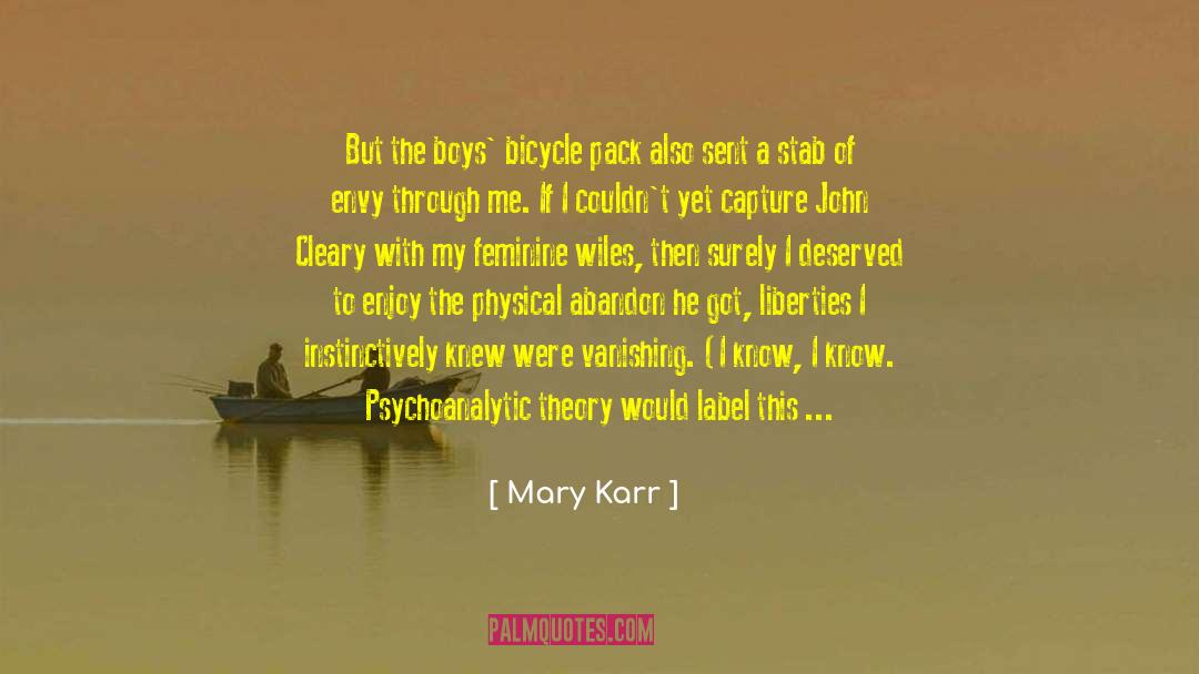 Psychoanalytic quotes by Mary Karr