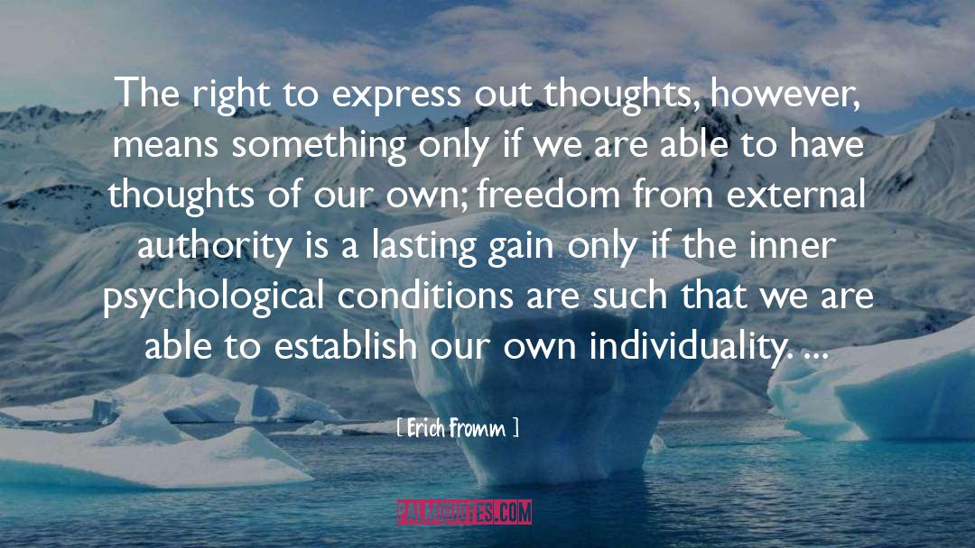 Psychological Insight quotes by Erich Fromm