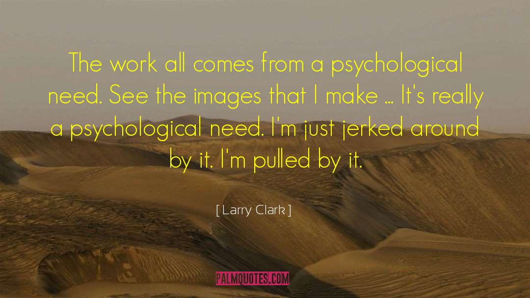Psychological Needs quotes by Larry Clark