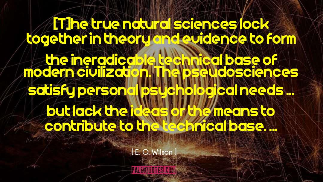 Psychological Needs quotes by E. O. Wilson