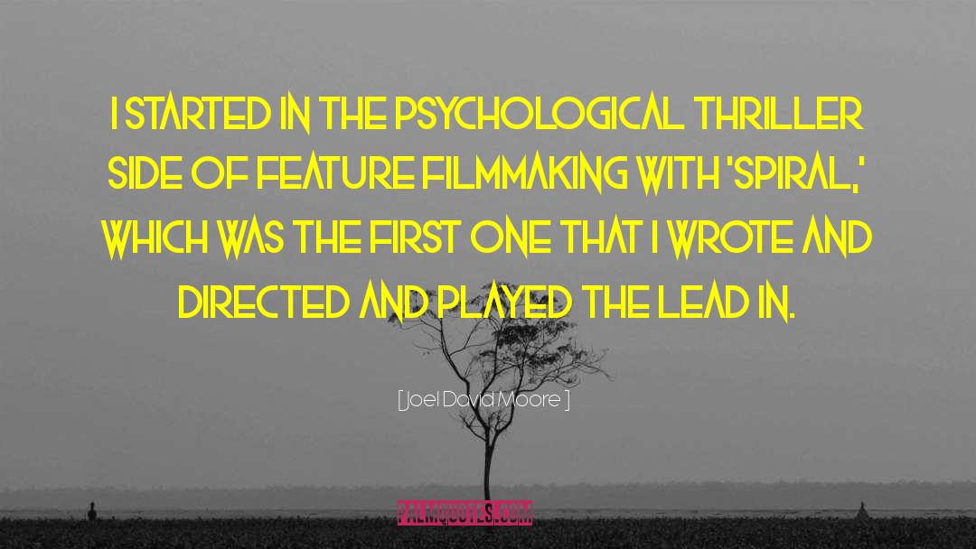 Psychological Novel quotes by Joel David Moore