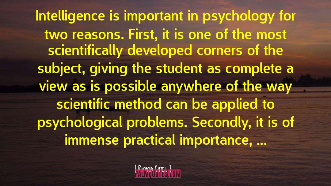 Psychological Problems quotes by Raymond Cattell