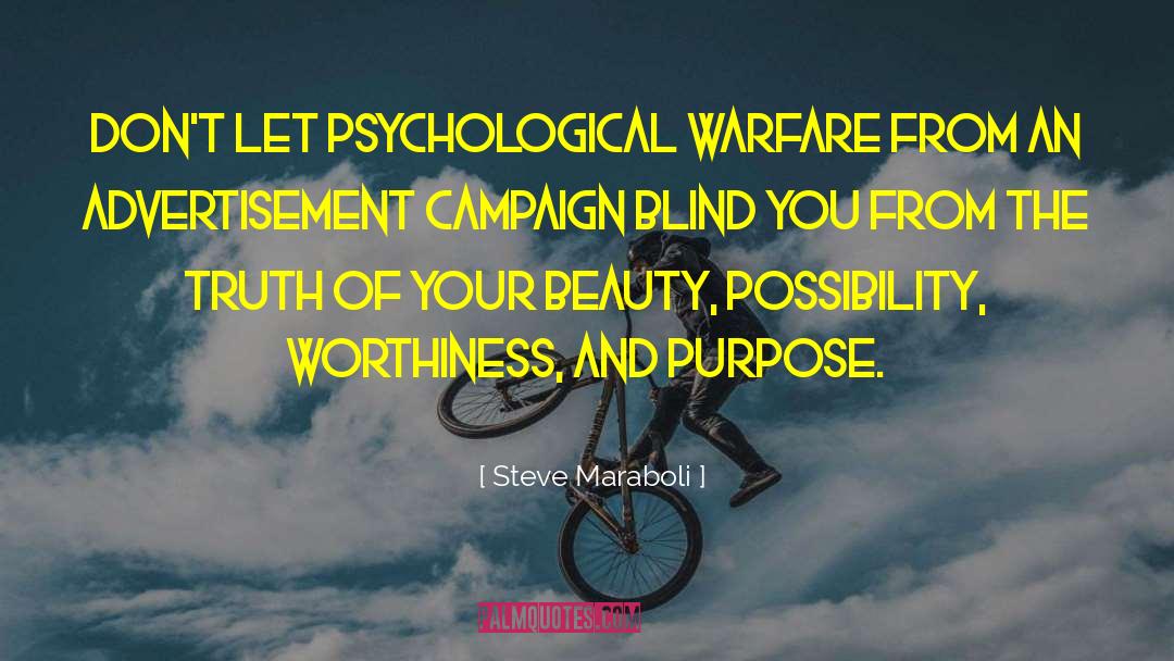 Psychological Warfare quotes by Steve Maraboli