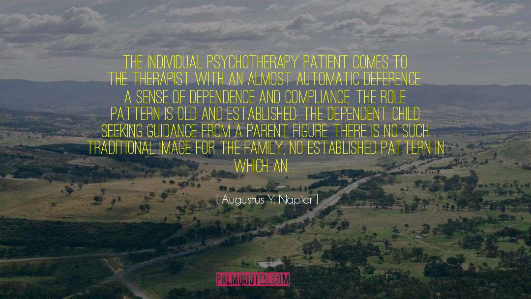 Psychotherapy quotes by Augustus Y. Napier