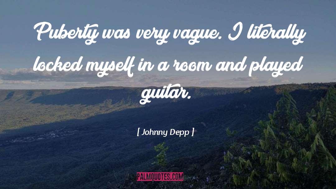 Puberty quotes by Johnny Depp