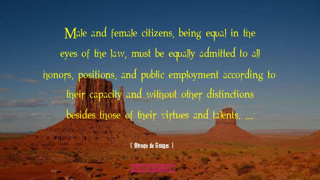 Public Defense quotes by Olympe De Gouges