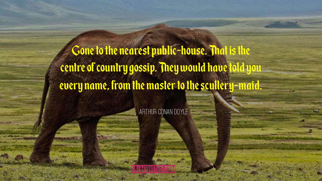 Public House quotes by Arthur Conan Doyle